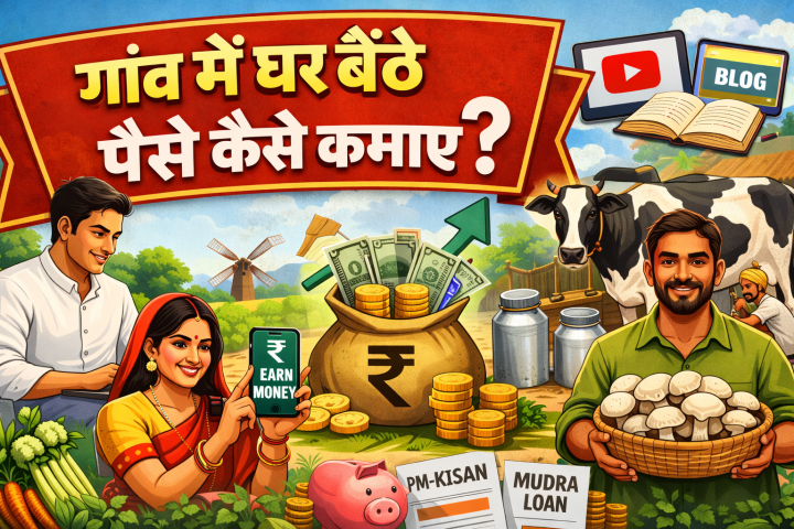 गांव में घर बैठे पैसे कैसे कमाए – 2026 में आसान और असरदार तरीके
